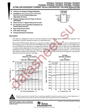 TPS76533DRG4 datasheet  